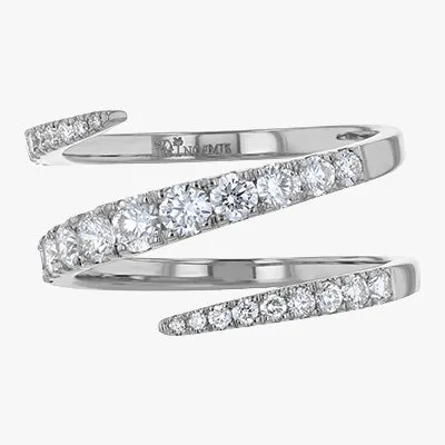The Graduated Diamond Spiral Ring