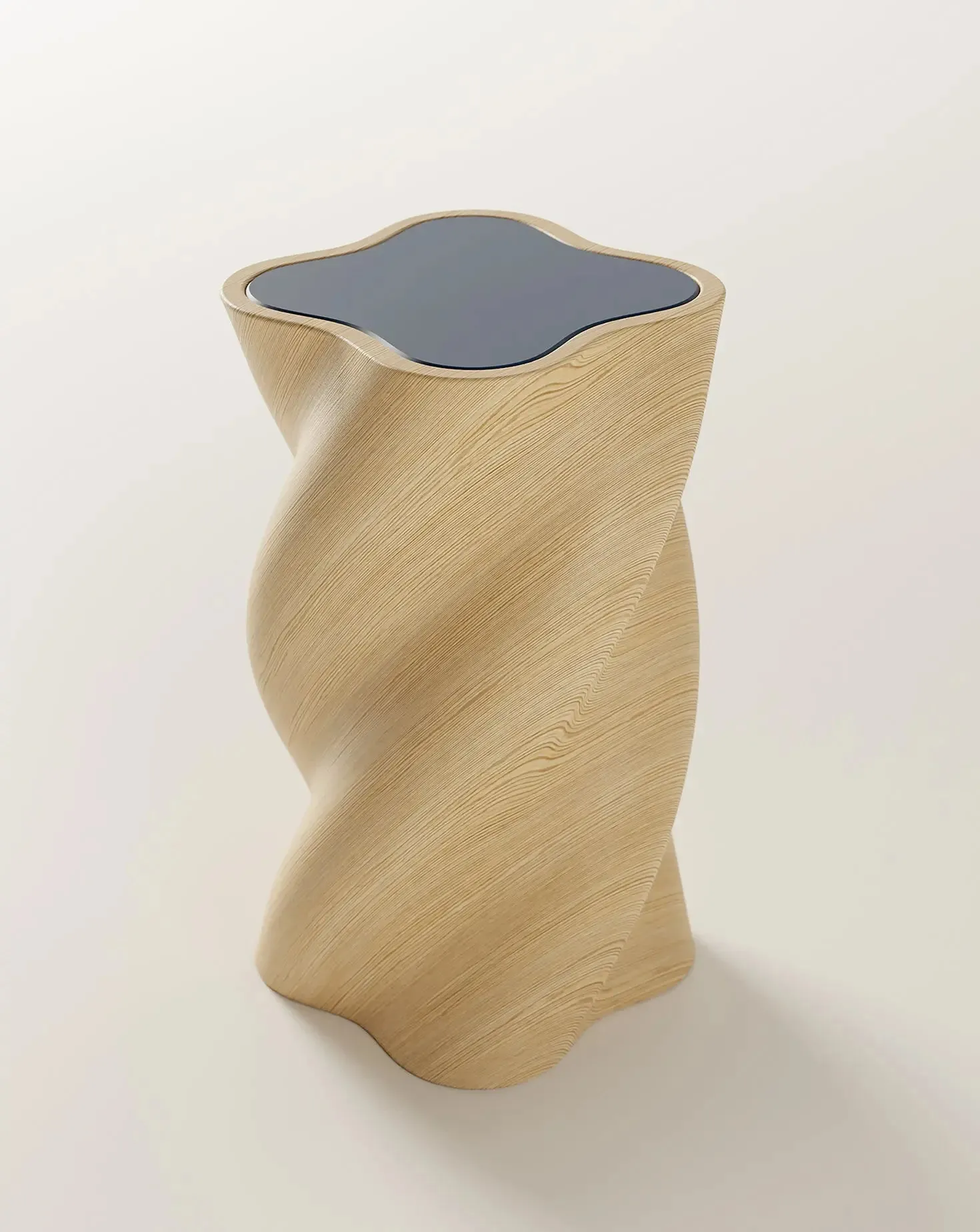 The U Line Wood Inlay Blue Table