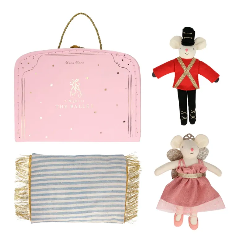 Theater Suitcase & Ballet Dancer Dolls - Meri Meri