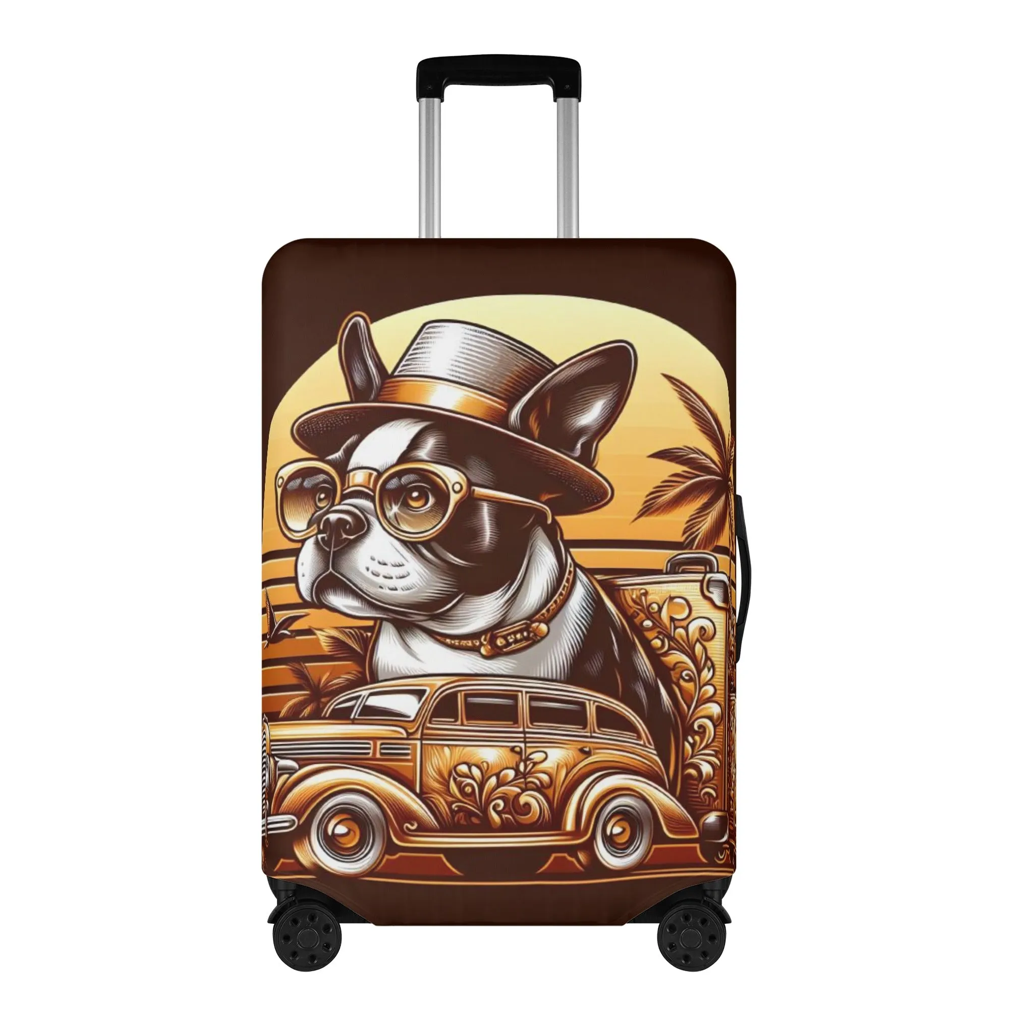 Theo - Luggage Cover for Boston Terrier lovers