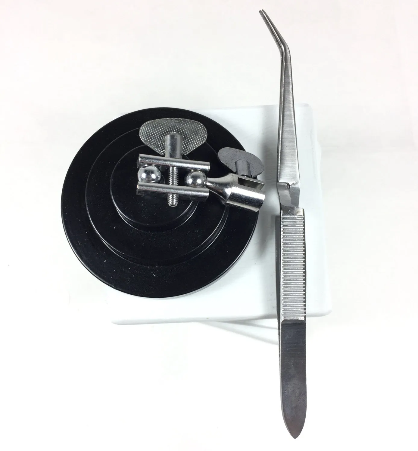Third hand, holds solder items, soldering helper, for Detail Tasks, torch work assist, weighted base