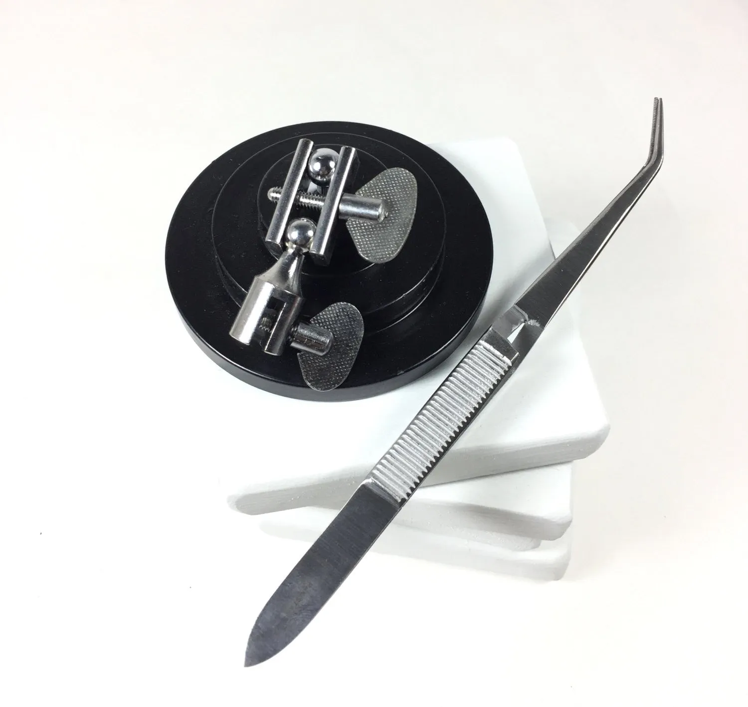 Third hand, holds solder items, soldering helper, for Detail Tasks, torch work assist, weighted base