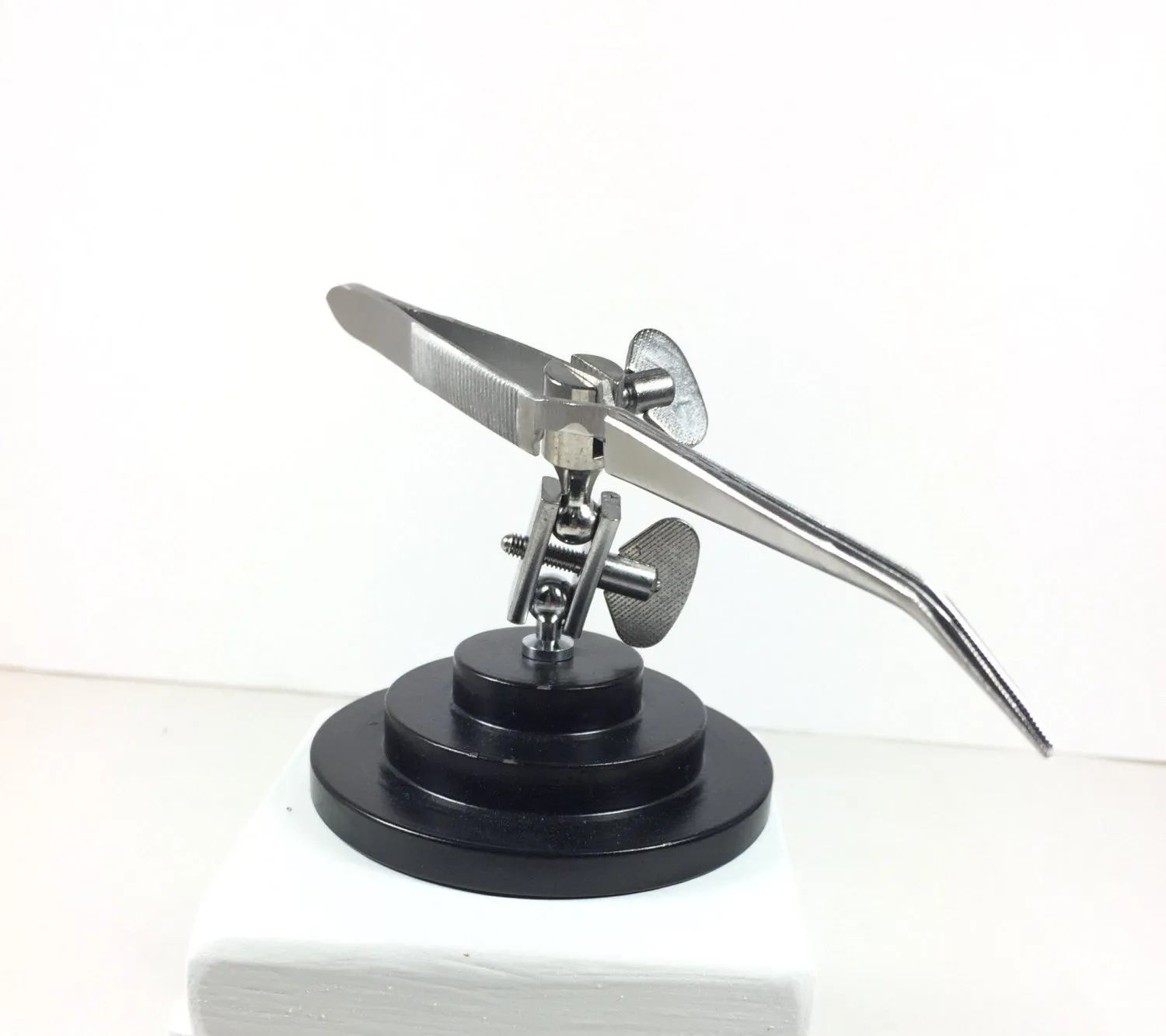 Third hand, holds solder items, soldering helper, for Detail Tasks, torch work assist, weighted base