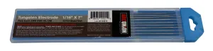 TIG Welding Tungsten Rod Electrodes Rare Earth Blend 1/16” x 7” (Blue)