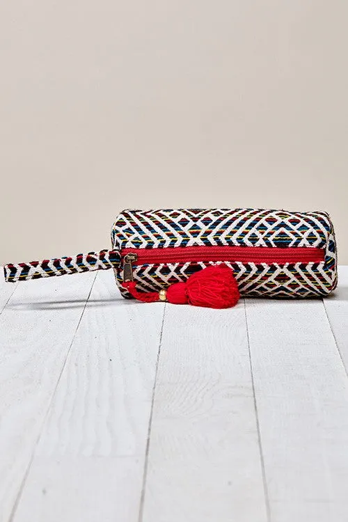 Tonal Geo Inspired Make Up Bag