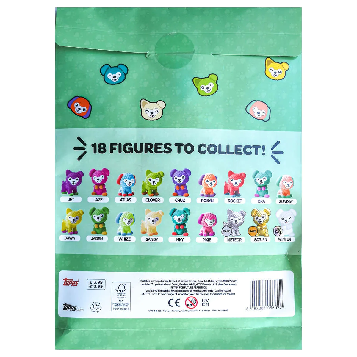 Topps I Love Puppies Cute Figures Multipack