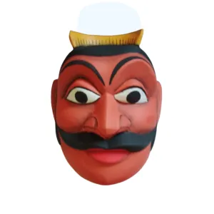 Traditional Sri Lankan Mask Mudali Kolam Mask-Hand Carved