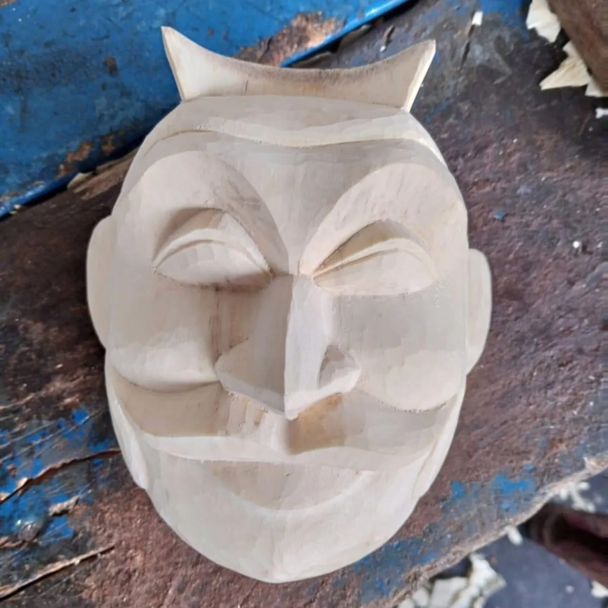 Traditional Sri Lankan Mask Mudali Kolam Mask-Hand Carved