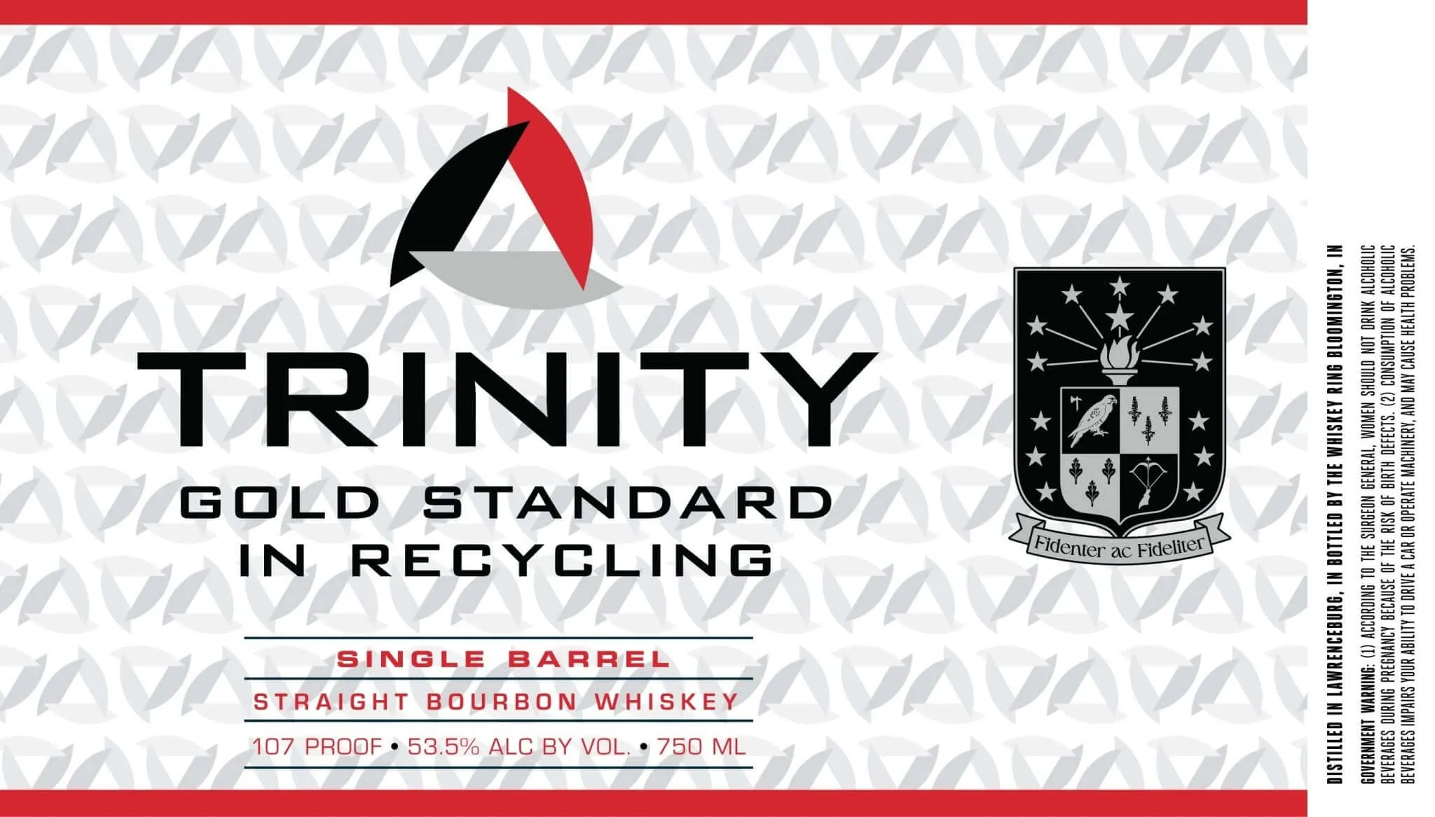 Trinity Single Barrel Straight Bourbon Whiskey 107 Proof