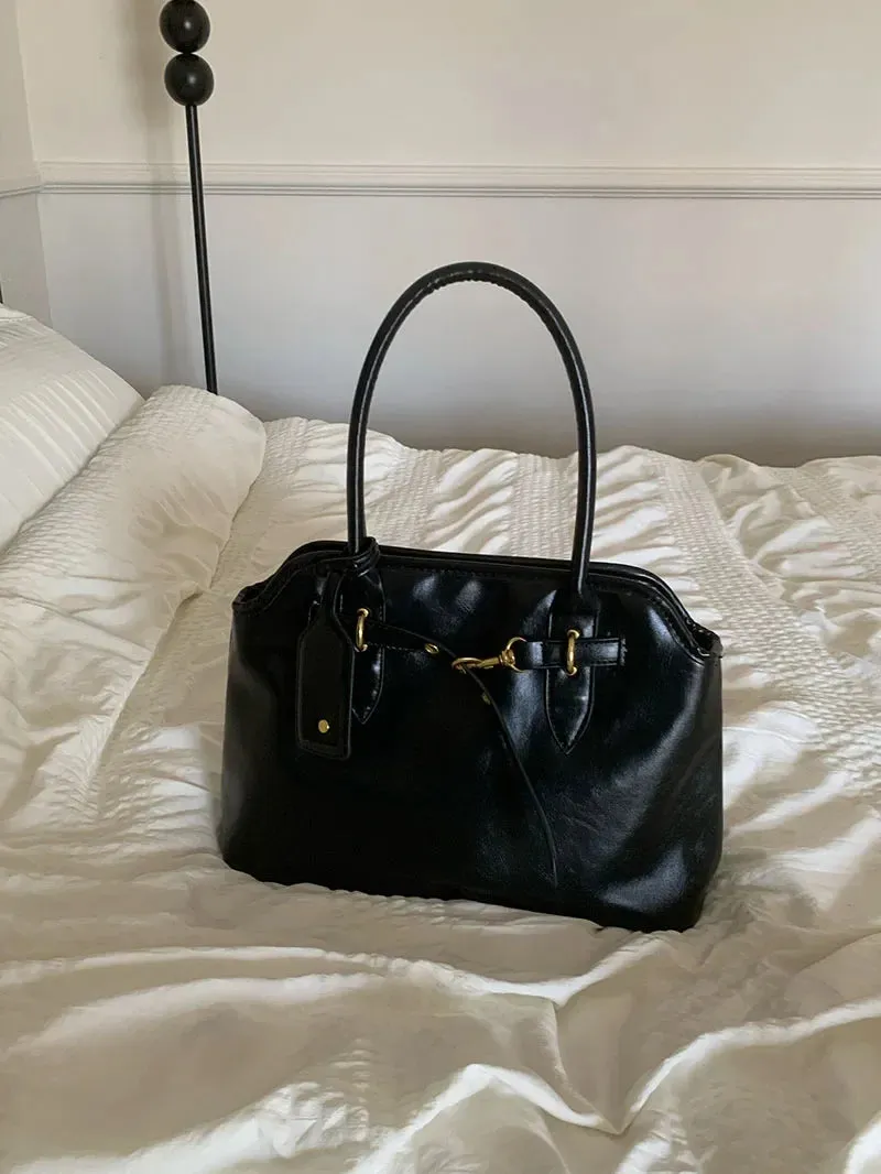 Uakiss Large Capacity Women's Tote Shoulder Bags Pu Leather Ladies Briefcase Bag Vintage Design Female Daily Commute Handbags Purse
