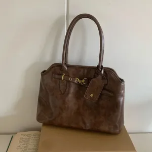 Uakiss Large Capacity Women's Tote Shoulder Bags Pu Leather Ladies Briefcase Bag Vintage Design Female Daily Commute Handbags Purse