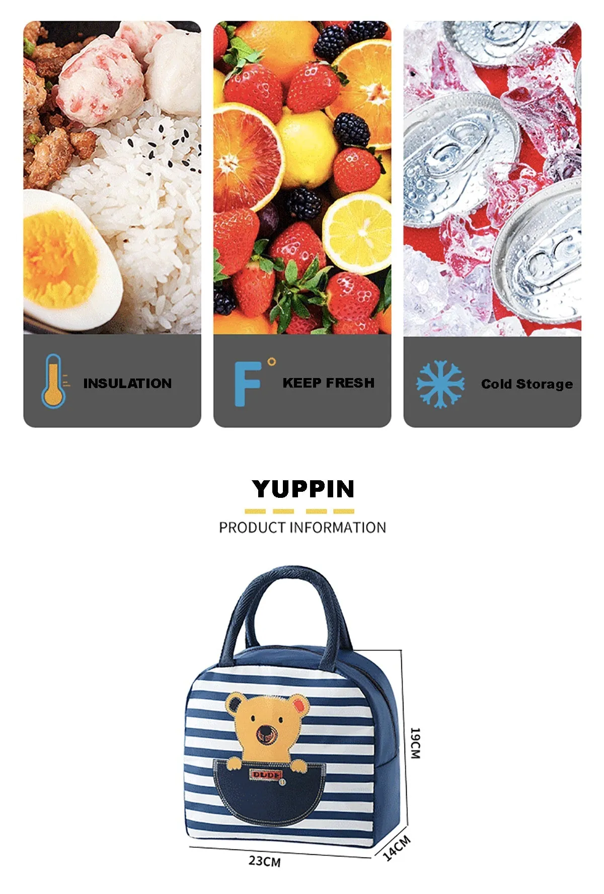 Unicorn Lunch Box Insulated Bag Soft Leakproof Lunch Bag for Kids Men Women, Durable Thermal Lunch Pail for School Work Office | Fit 6 Cans