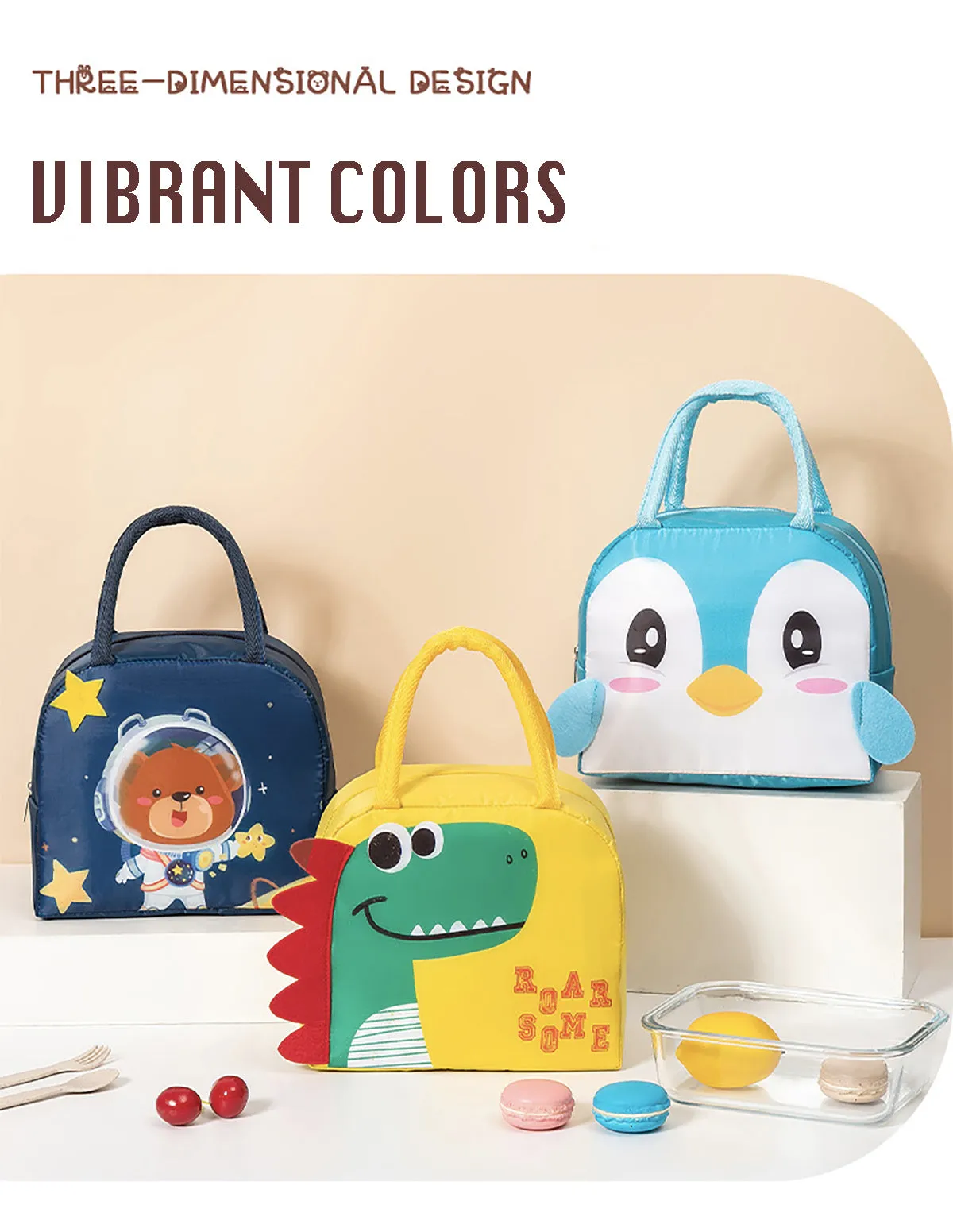 Unicorn Lunch Box Insulated Bag Soft Leakproof Lunch Bag for Kids Men Women, Durable Thermal Lunch Pail for School Work Office | Fit 6 Cans