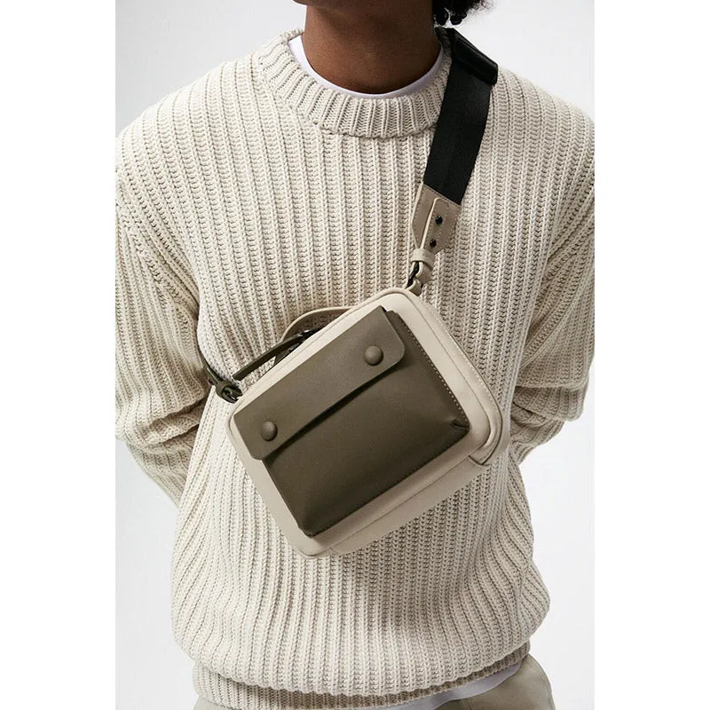 Unisex Mini Square Crossbody Purse Small Casual Shoulder Bag Handbag Wallet