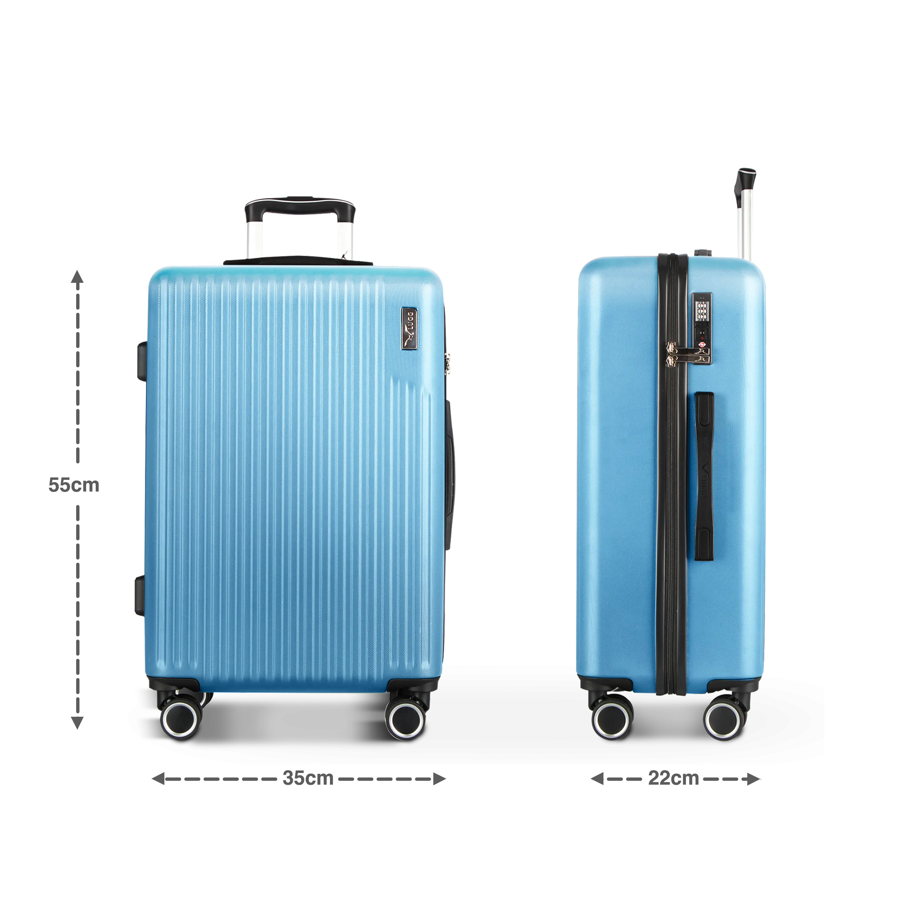 Vacay 20" Cabin Suitcase in Light Blue