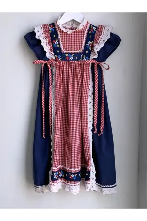 Vintage Rare 70’s Youngland Cottagecore Dress: Approx Size 4-6