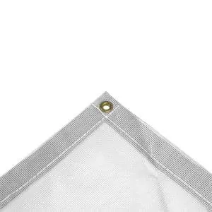 Vinyl Mesh Tarp - White - 10' x 10'