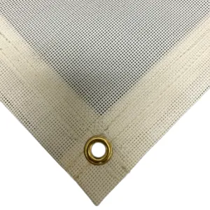 Vinyl Mesh Tarp - White - 10' x 10'