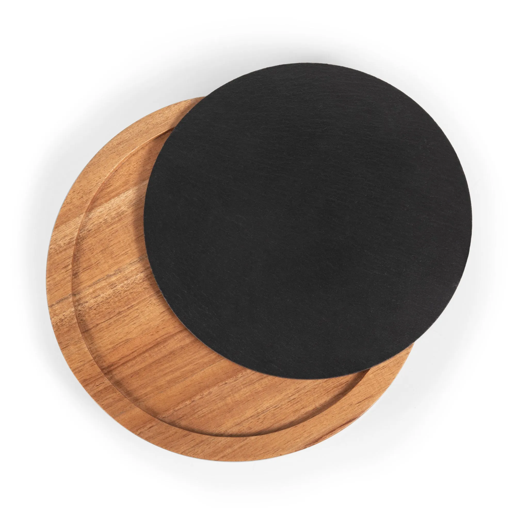 Washington Huskies - Insignia Acacia and Slate Serving Board with Cheese Tools