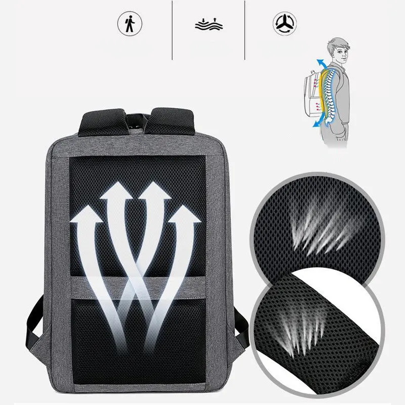 Water Resistant Backpack For Men Durable College School Computer Bag