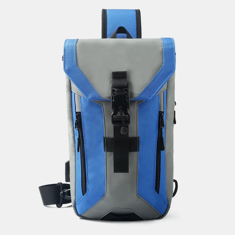 Water-Resistant Sling Bag With USB Charging Port