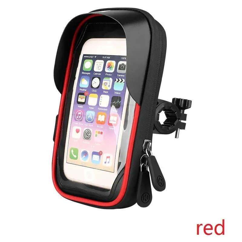 Waterproof Bike Phone Mount Case - Motorcycle Handlebar Holder Stand