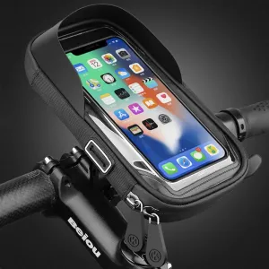 Waterproof Bike Phone Mount Case - Motorcycle Handlebar Holder Stand