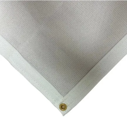 White 86% Super Shade Mesh Tarp 12' x 24'