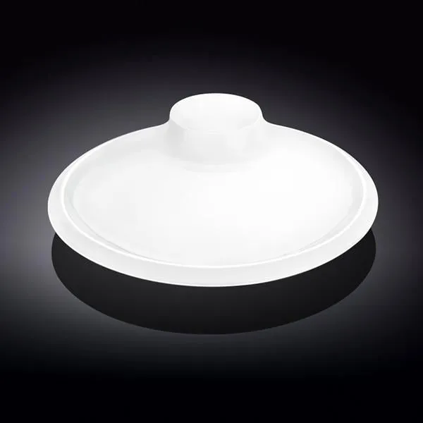 White Round Platter With Sauce Compartment 12" inch |