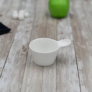 White Snack/Dessert Dish 4" inch X 3" inch X 1.5" inch | 3 Fl Oz