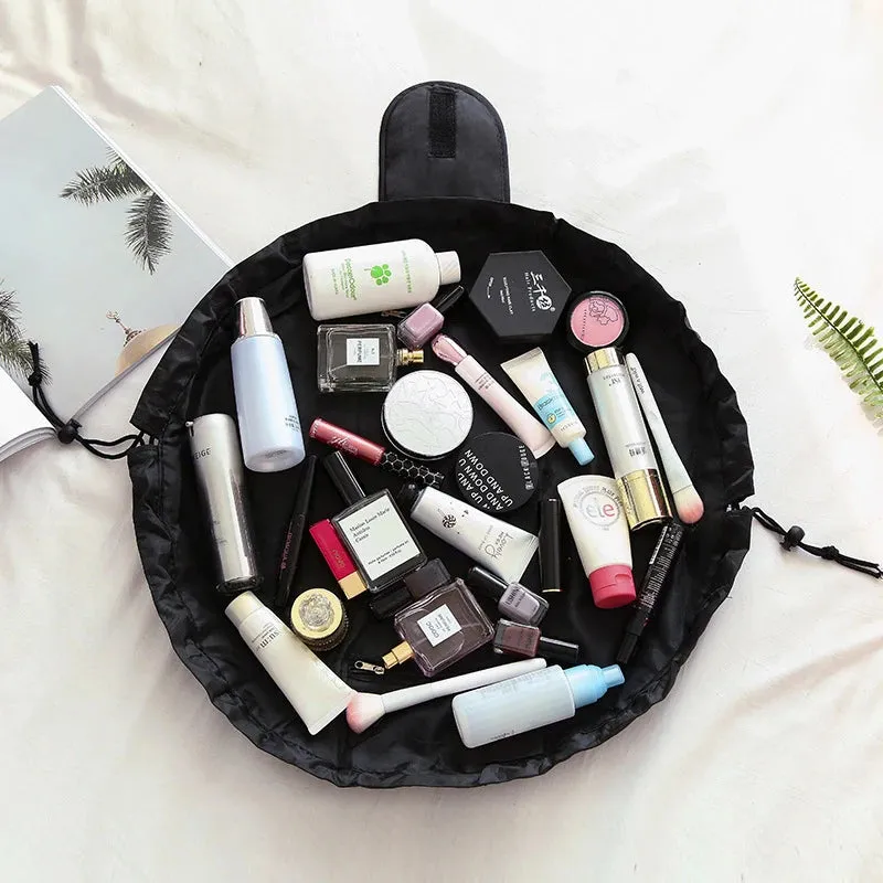 Women Drawstring Cosmetic Bag Travel Makeup Organizer Pouch