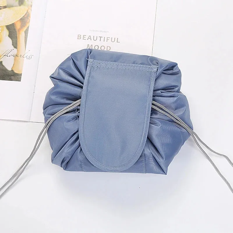 Women Drawstring Cosmetic Bag Travel Makeup Organizer Pouch