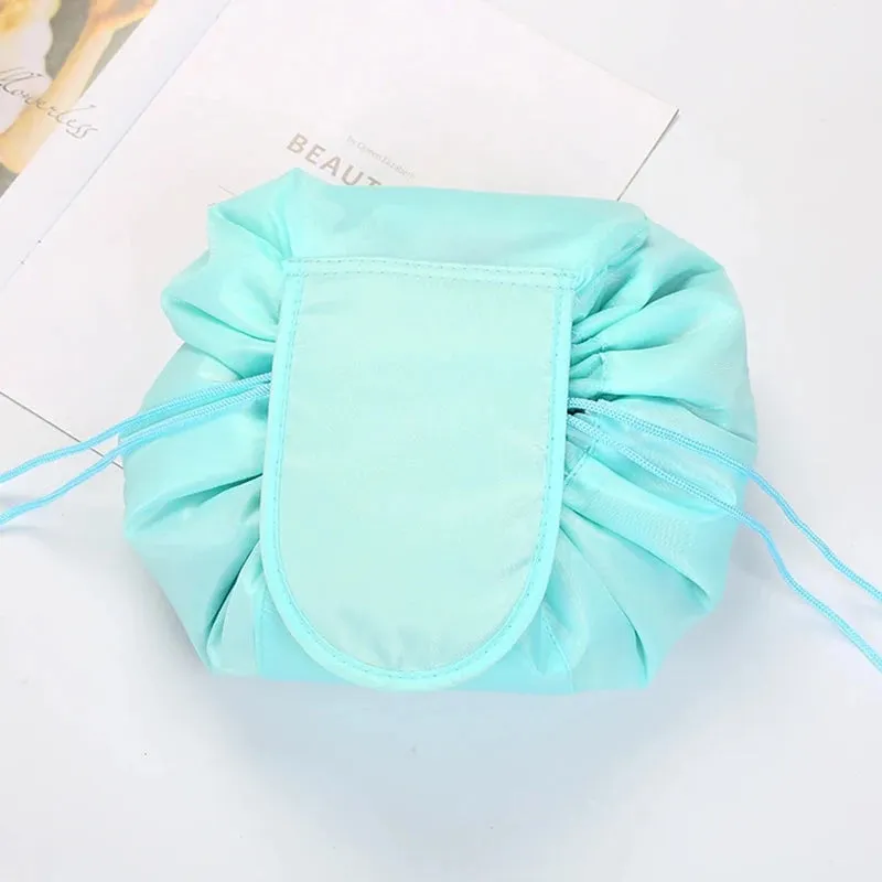 Women Drawstring Cosmetic Bag Travel Makeup Organizer Pouch