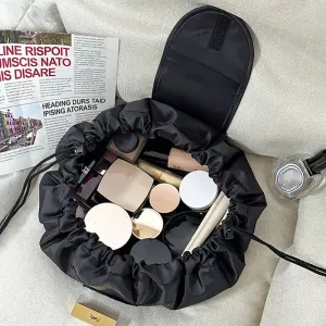 Women Drawstring Cosmetic Bag Travel Makeup Organizer Pouch