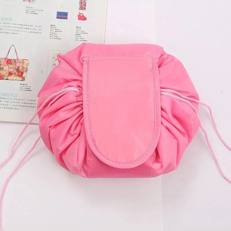 Women Drawstring Cosmetic Bag Travel Makeup Organizer Pouch