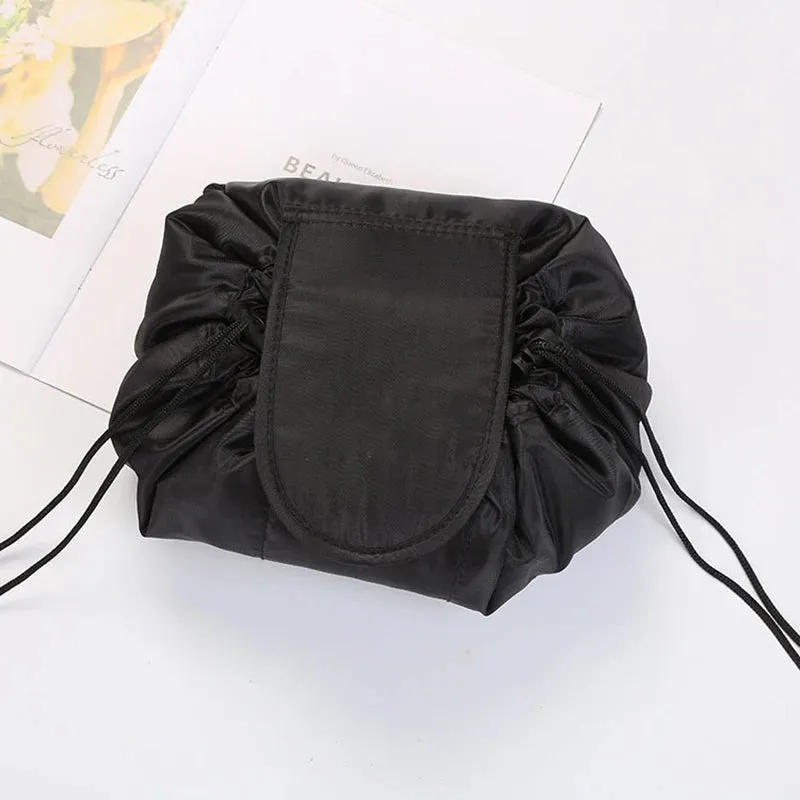 Women Drawstring Cosmetic Bag Travel Makeup Organizer Pouch
