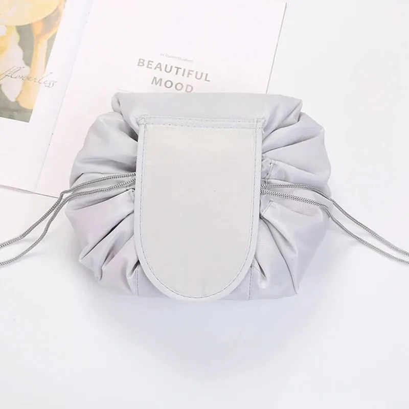 Women Drawstring Cosmetic Bag Travel Makeup Organizer Pouch