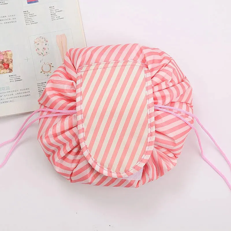 Women Drawstring Cosmetic Bag Travel Makeup Organizer Pouch