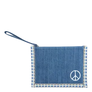 X Rth Peace Jeans Wallet Blue