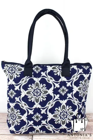 Zen Garden Quilted Shoulder Bag & Matching Organizer Clutch Wallet